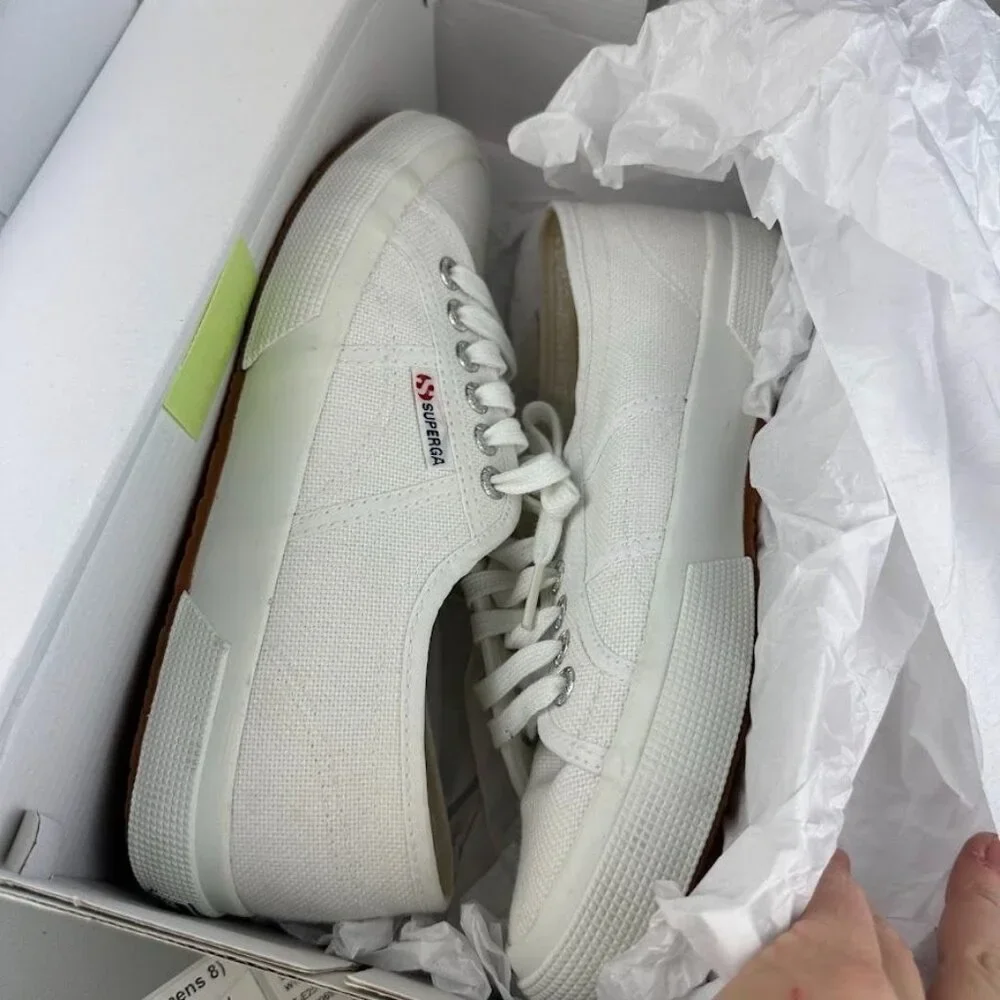 Superga 2750 Cotu Classic Sneaker in White - Picture 8 of 8